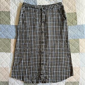 Brixton Plaid Button-Down Skirt XS